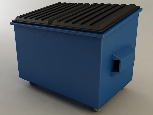dumpster Modelo 3D .c4d .max .obj .3ds .fbx .stl .blend 