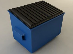 M&uuml;llcontainer 3D Modell