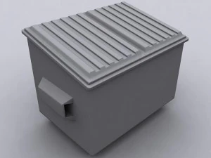 M&uuml;llcontainer 3D Modell