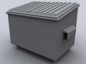 M&uuml;llcontainer 3D Modell