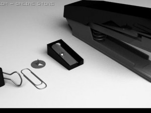 office accessories 3D Model