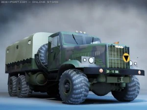 kraz 255a Modello 3D