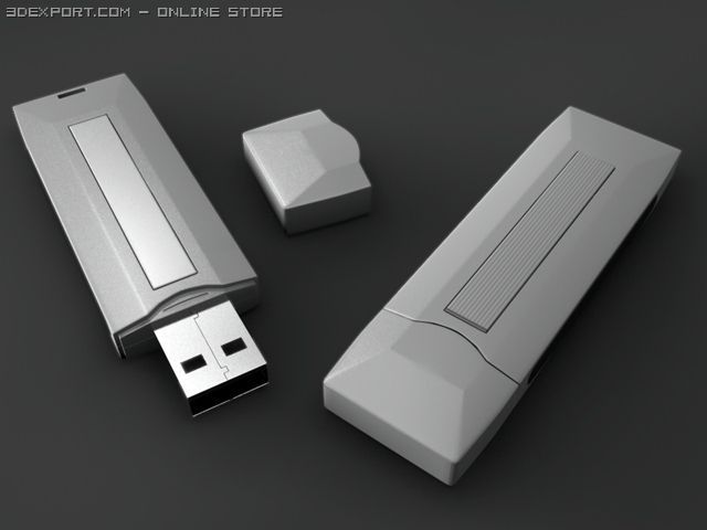 usb samsung 3D Model .c4d .max .obj .3ds .fbx .stl .blend 