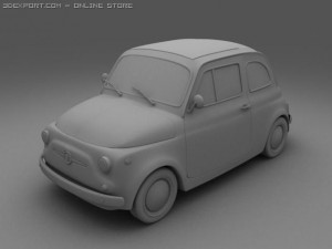 fiat 500 Modello 3D