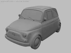 fiat 500 3D Model