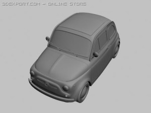 fiat 500 Modello 3D