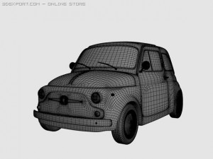 fiat 500 Modello 3D
