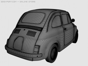 fiat 500 Modello 3D