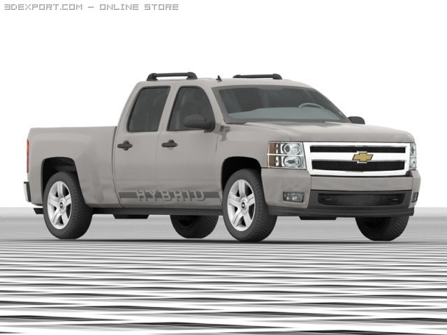 silverado hybrid 3d vray 3D Model .c4d .max .obj .3ds .fbx .stl .blend 