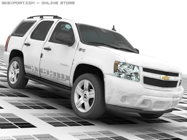hybrid tahoe 2010 vray 3D Model .c4d .max .obj .3ds .fbx .stl .blend 