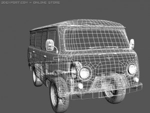 uaz3909 Model 3D
