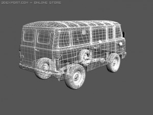 uaz3909 Model 3D