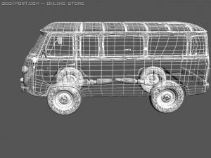 uaz3909 Model 3D