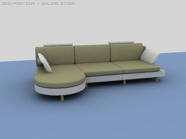 sofa Modelo 3D .c4d .max .obj .3ds .fbx .stl .blend 