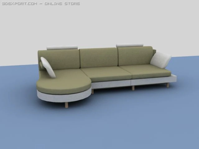 sofa 3D Model .c4d .max .obj .3ds .fbx .stl .blend 