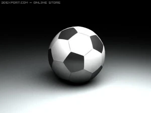 bola de futebol Modelo 3D
