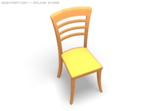 designer chair 3D 모델