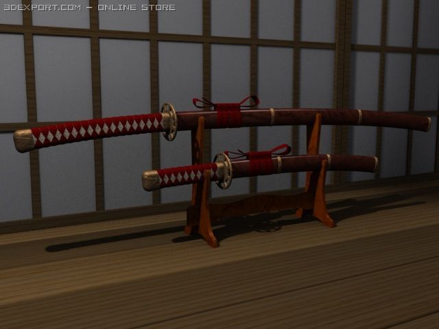 katana Modèle 3D .c4d .max .obj .3ds .fbx .stl .blend 