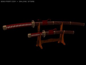 katana Modèle 3D