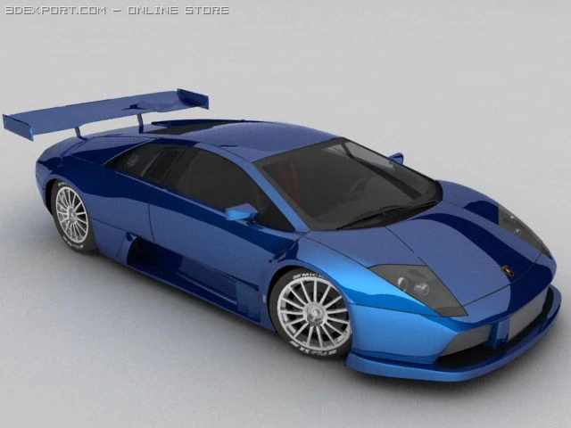 lamborghini murcielago r-gt 3D Model .c4d .max .obj .3ds .fbx .stl .blend 