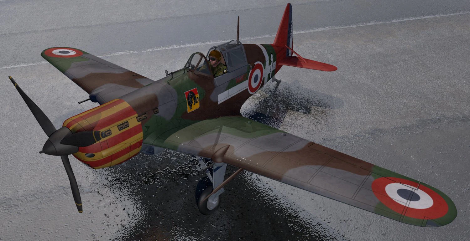 morane saulnier ms-406 c1 3D Model .c4d .max .obj .3ds .fbx .stl .blend