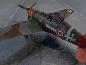 morane saulnier ms-406 c1 3D Model