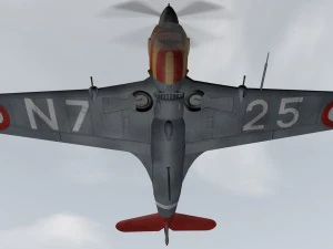 morane saulnier ms-406 c1 3D Model