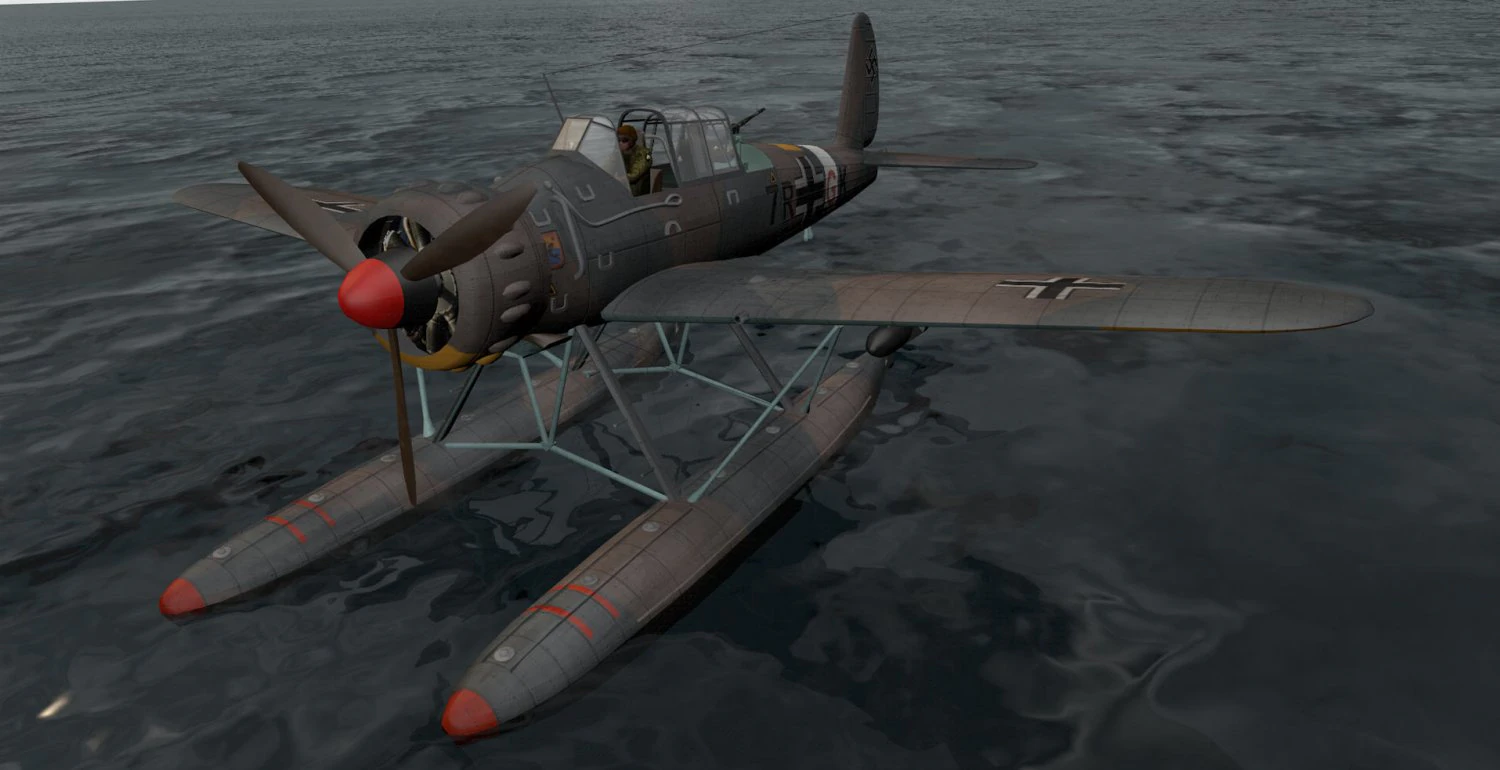 arado ar-196a-3 3D Model .c4d .max .obj .3ds .fbx .stl .blend 