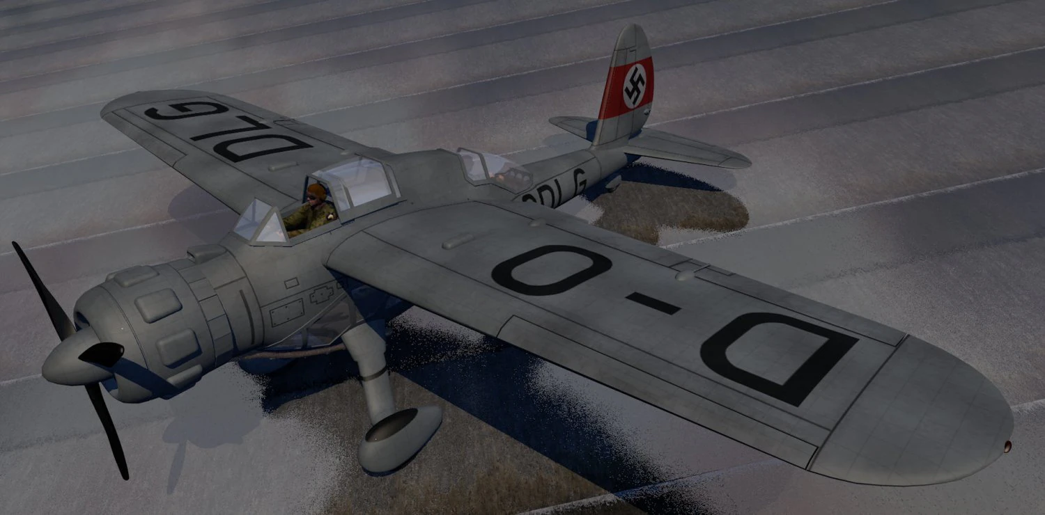 arado ar-198 3D Model .c4d .max .obj .3ds .fbx .stl .blend