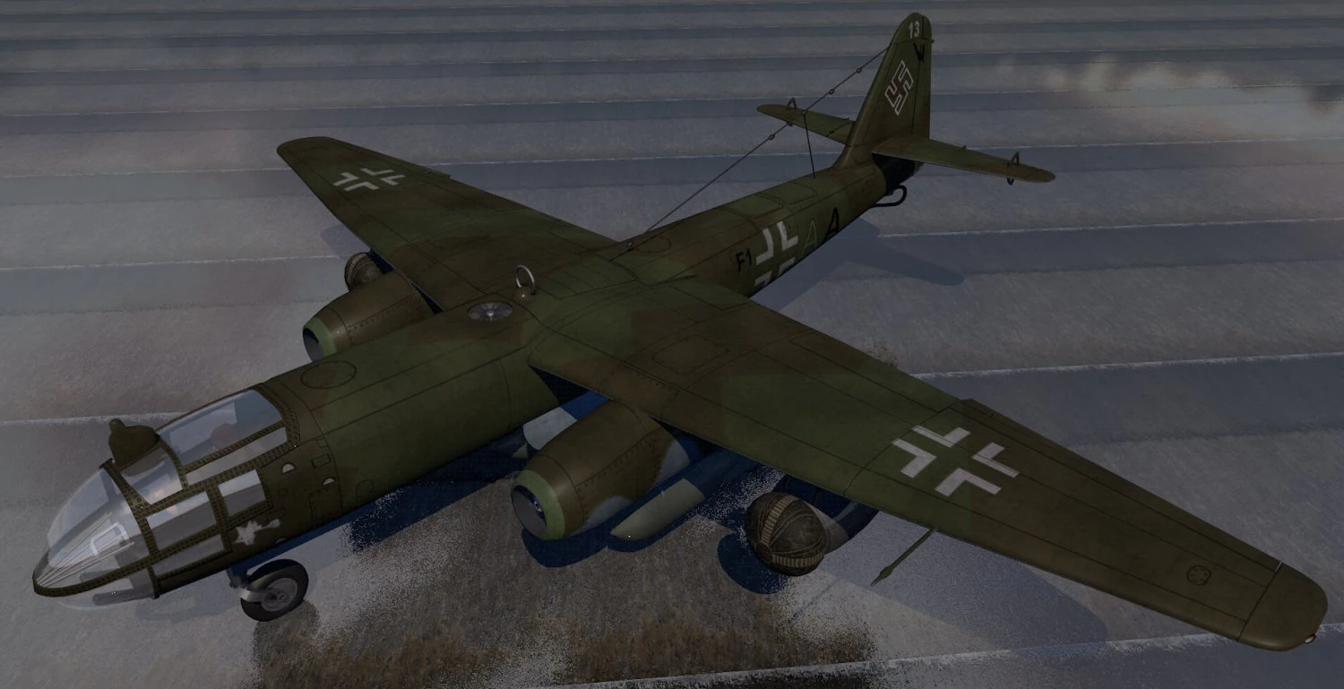 arado ar-234 b-2 blitz 3D Model .c4d .max .obj .3ds .fbx .stl .blend 