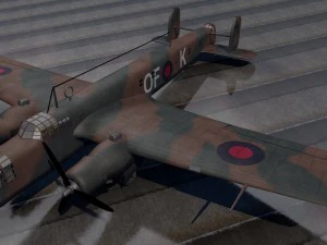 armstrong whitworth whitley mk-3 Modello 3D