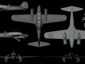 avro anson mk-1 3D Model