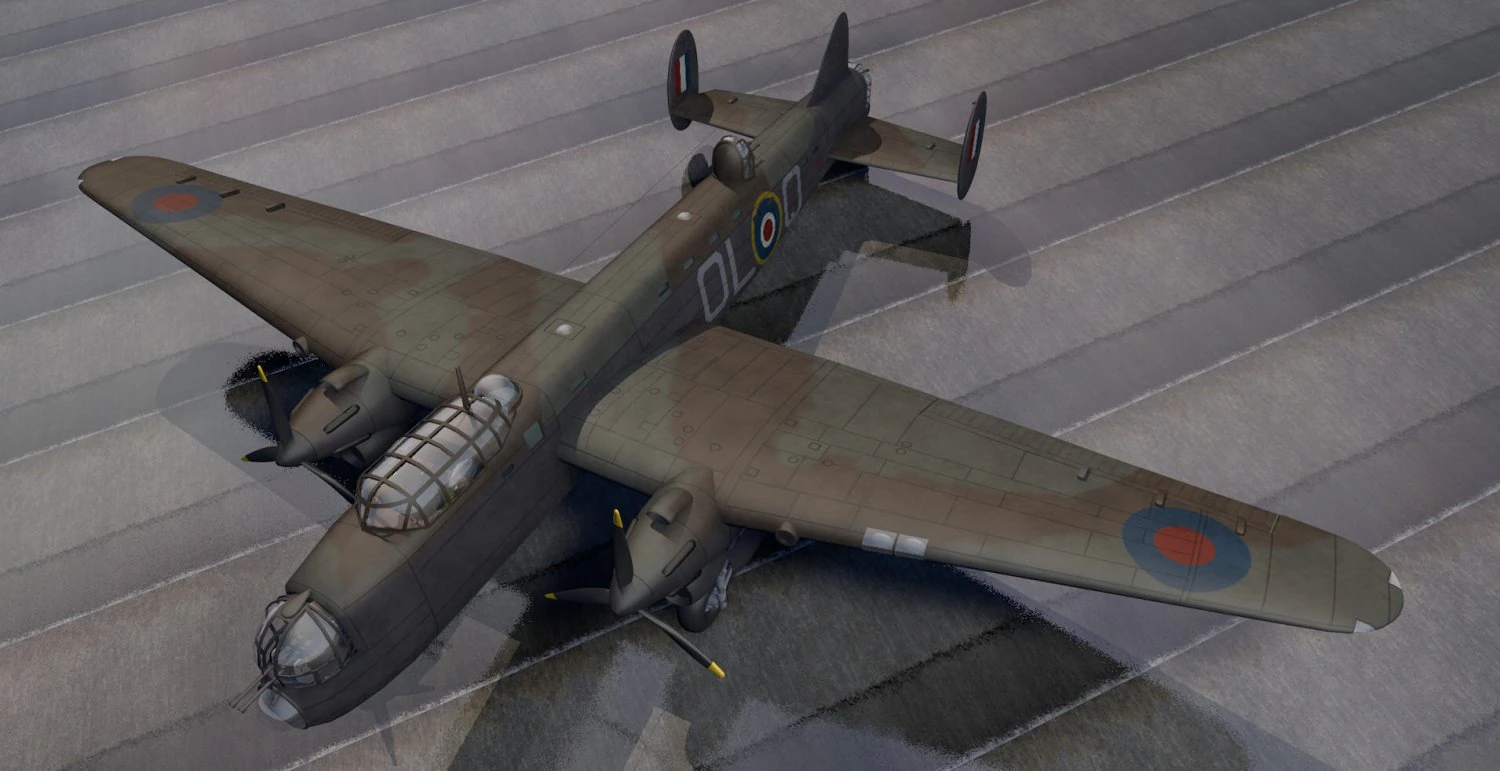 avro manchester mk-1 3D Model .c4d .max .obj .3ds .fbx .stl .blend 