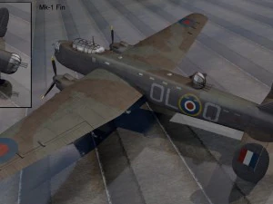 avro manchester mk-1 3D Model