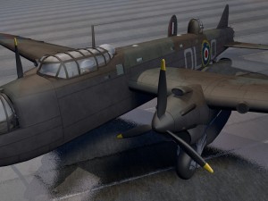 avro manchester mk-1 Modello 3D