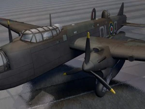avro manchester mk-1 3D Model