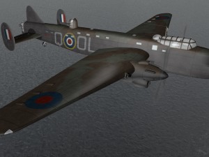 avro manchester mk-1 Modello 3D