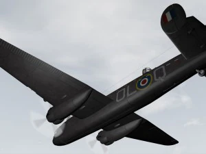 avro manchester mk-1 3D Model