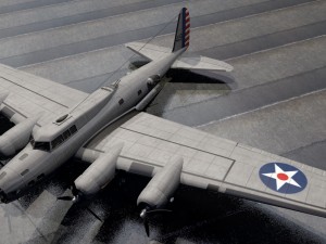 bowing b-17d fortress 3D Model