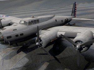 bowing b-17d fortress 3Dモデル