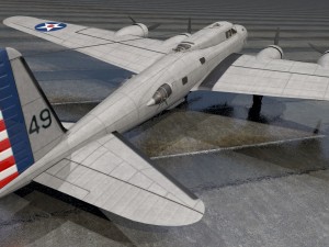 bowing b-17d fortress 3Dモデル