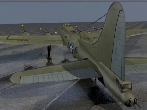 boeing b-17e fortress 3D Model