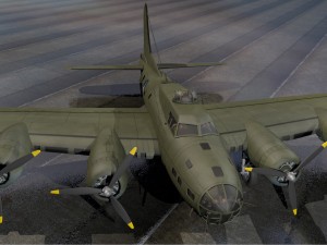 boeing b-17e fortress Modelo 3D