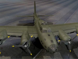 boeing b-17e fortress 3D Model