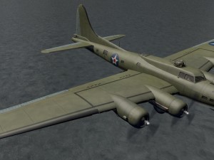 boeing b-17e fortress Modelo 3D