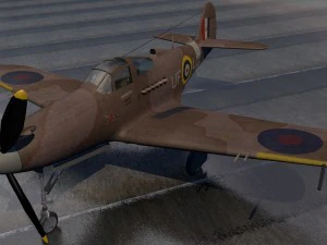 campana airacobra mk-1 raf Modello 3D