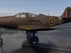 bell airacobra mk-1 raf Model 3D