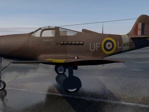 bell airacobra mk-1 raf 3D Model
