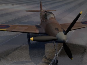 bell airacobra mk-1 raf Model 3D