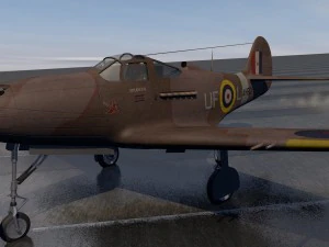 bell airacobra mk-1 raf 3D Model